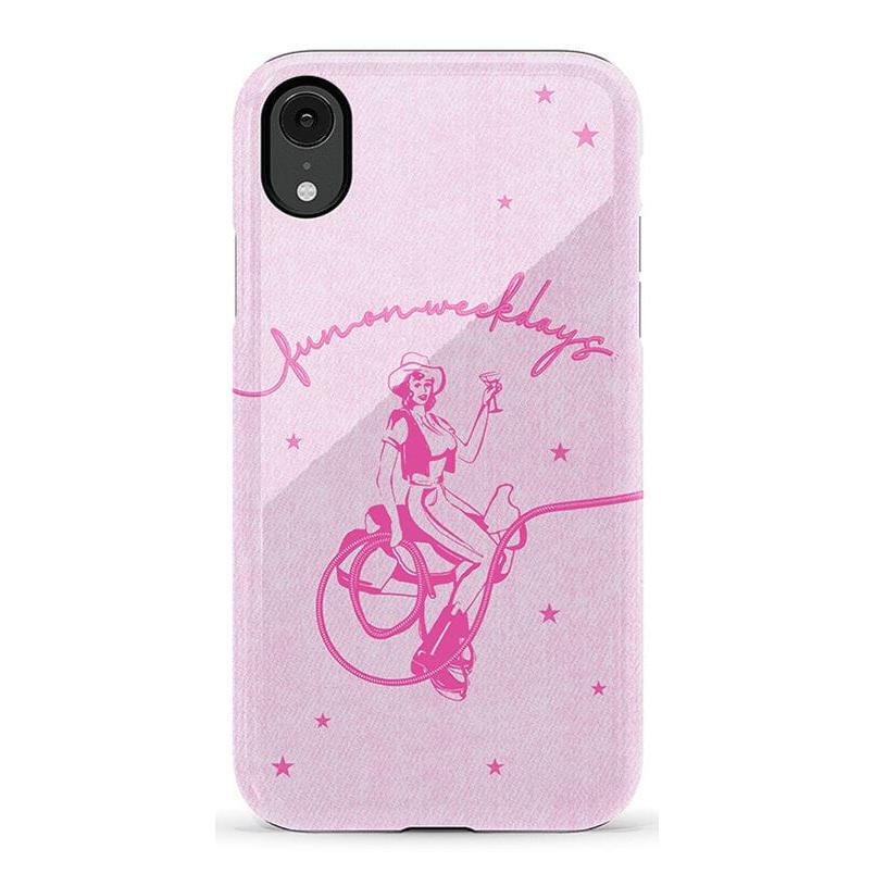 Denim Cowgirl | Fun on Weekdays Case iPhone Case get.casely Essential iPhone XR