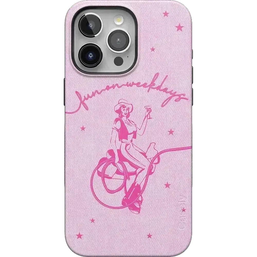 Denim Cowgirl | Fun on Weekdays Case iPhone Case get.casely