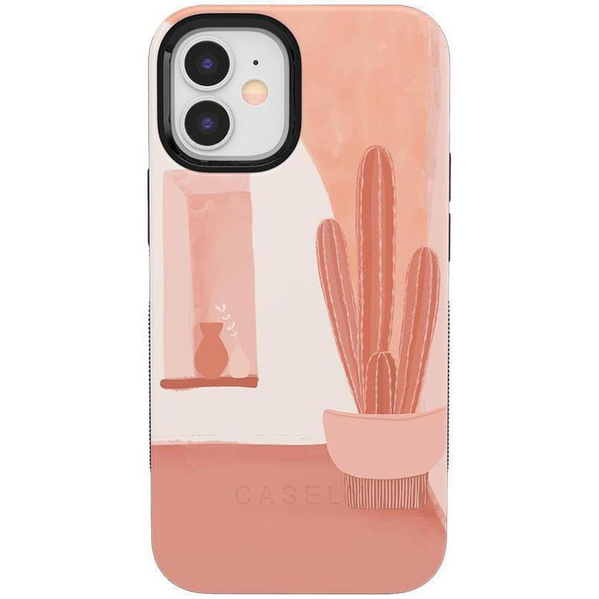 Desert Daze | Peachy Cactus Case iPhone Case get.casely Bold iPhone 12