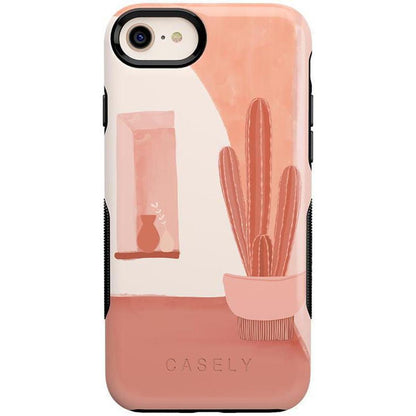 Desert Daze | Peachy Cactus Case iPhone Case get.casely Bold iPhone SE (2020 & 2022)