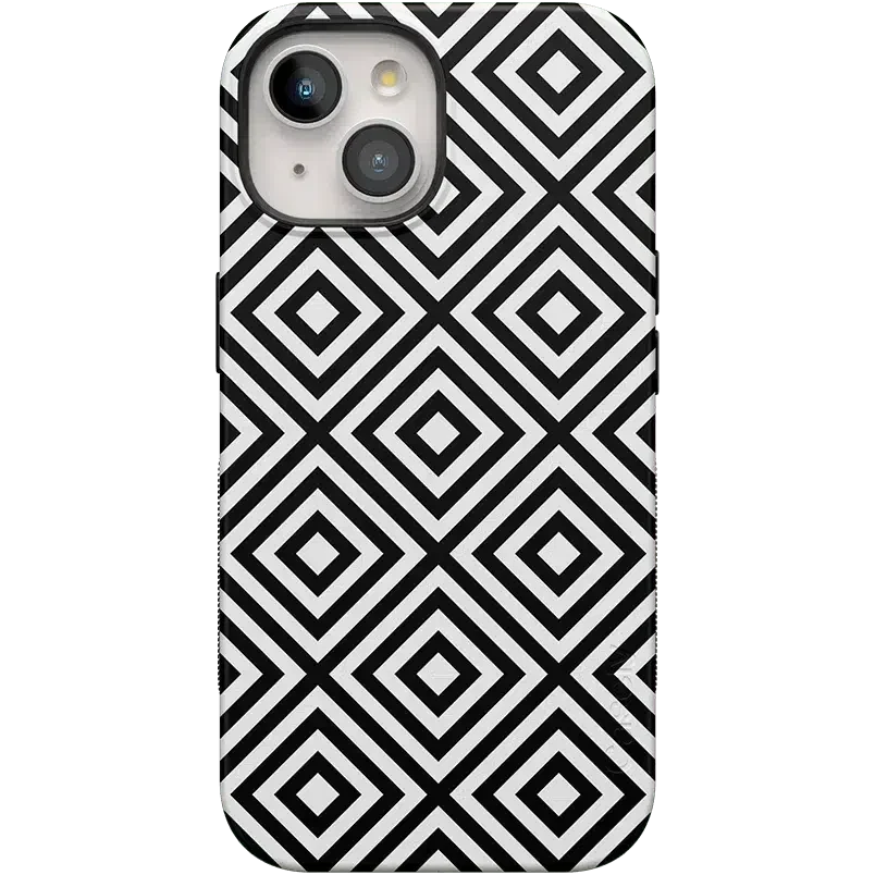 Diamonds | High Contrast Design Case Phone Case Casetry Bold Flex + MagSafe® iPhone 15 Plus