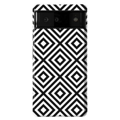 Diamonds | High Contrast Design Case Phone Case Casetry Essential Google Pixel 6