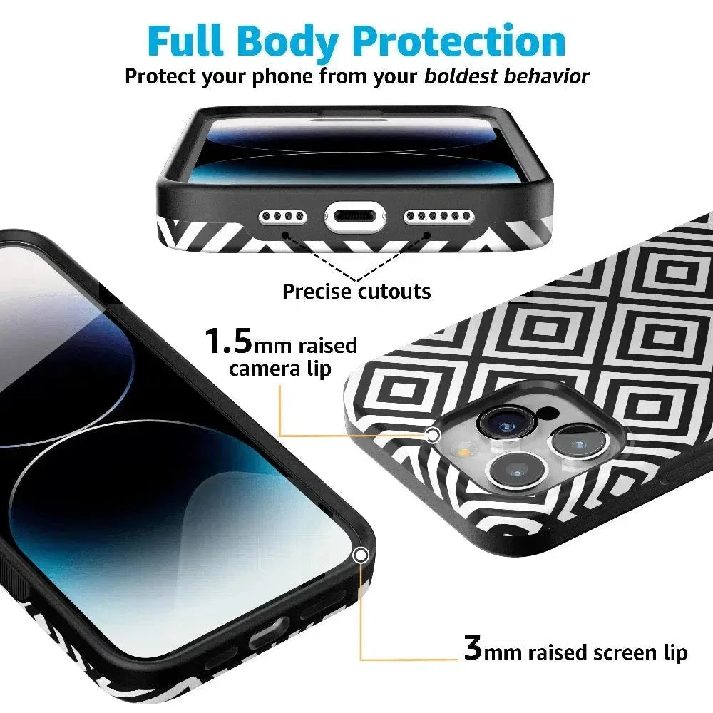Diamonds | High Contrast Design Case Phone Case Casetry