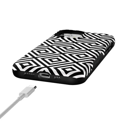 Diamonds | High Contrast Design Case Phone Case Casetry