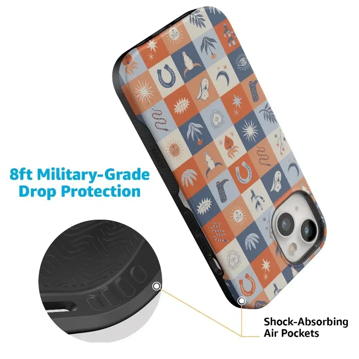 Dirt Road Chic | Western Squares Case iPhone Case get.casely