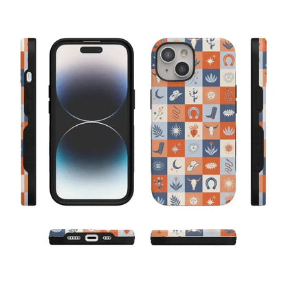 Dirt Road Chic | Western Squares Case iPhone Case get.casely