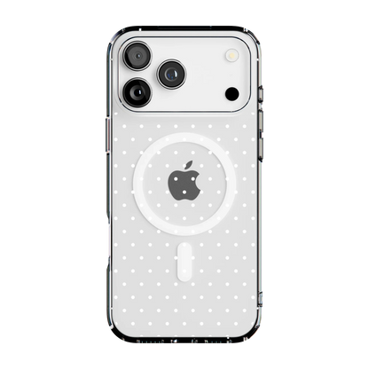On the Dot | White Polka Dot Case