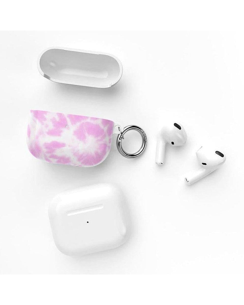 Down for Whatever | Light Pink Tie Dye AirPods Case AirPods Case get.casely