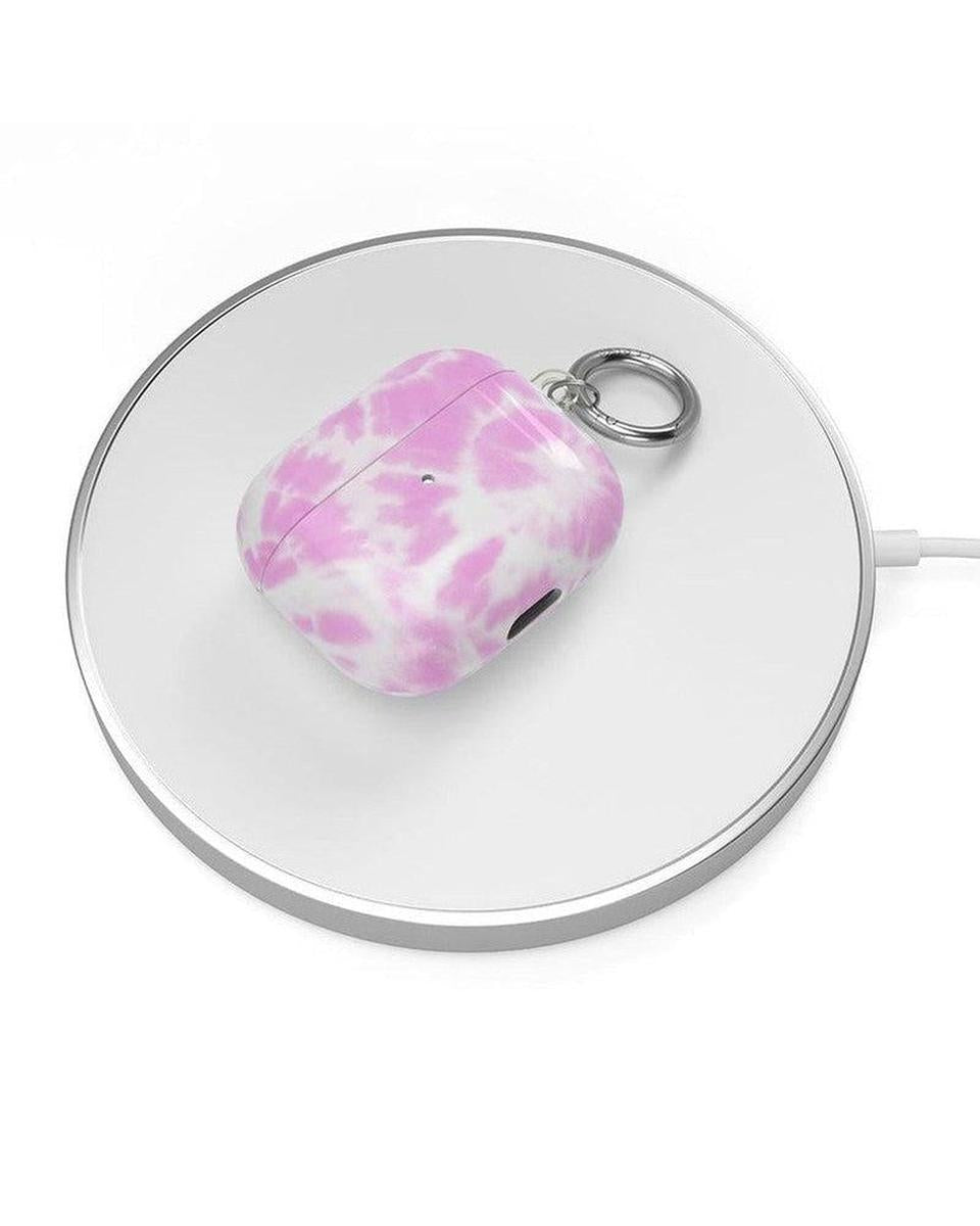 Down for Whatever | Light Pink Tie Dye AirPods Case AirPods Case get.casely