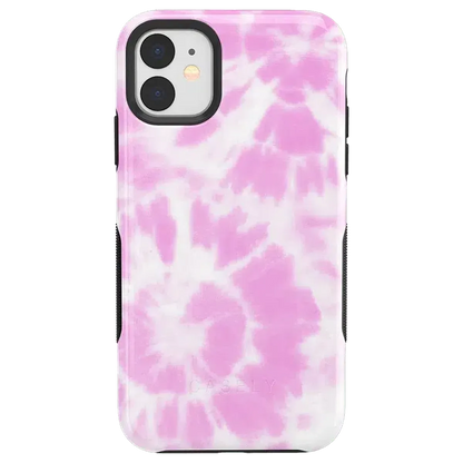Down for Whatever | Light Pink Tie Dye Case iPhone Case get.casely Bold iPhone 11