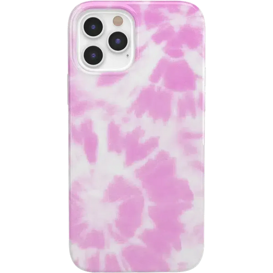 Down for Whatever | Light Pink Tie Dye Case iPhone Case get.casely Classic iPhone 12 Pro