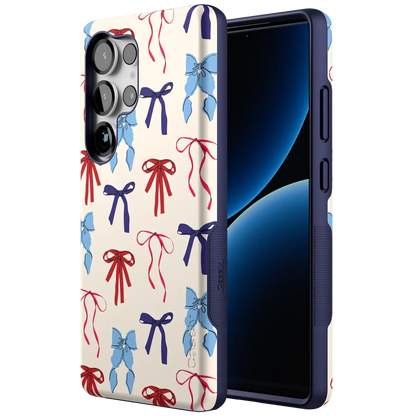 American Girlie | Red White & Blue Bows Case