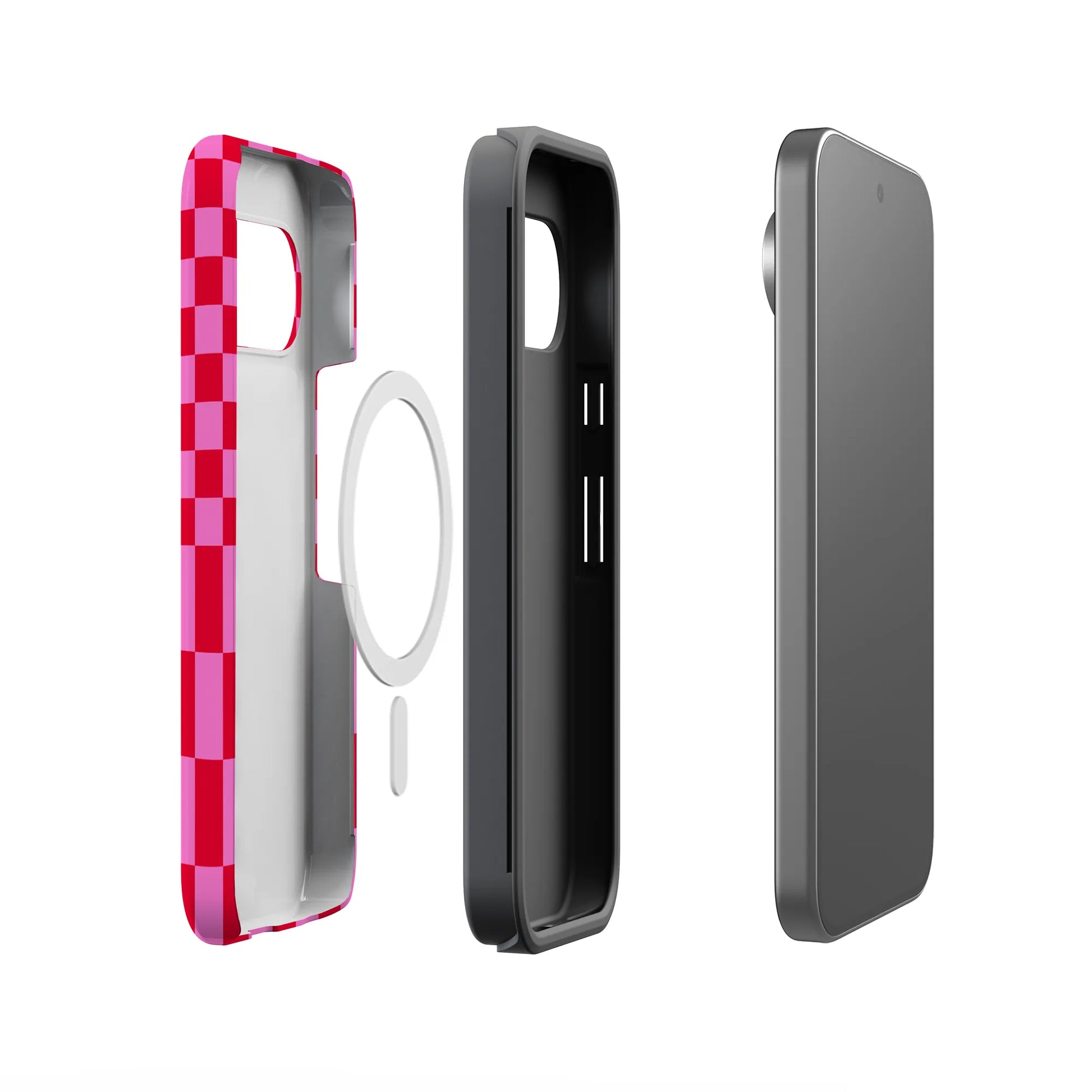 Vibe Check | Pink Checkerboard Case