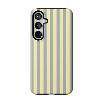 Coastline Stripes | Blue & Yellow Case - Galaxy S24 Plus