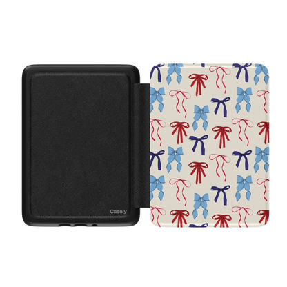 American Girlie | Red White & Blue Bows Kindle Case