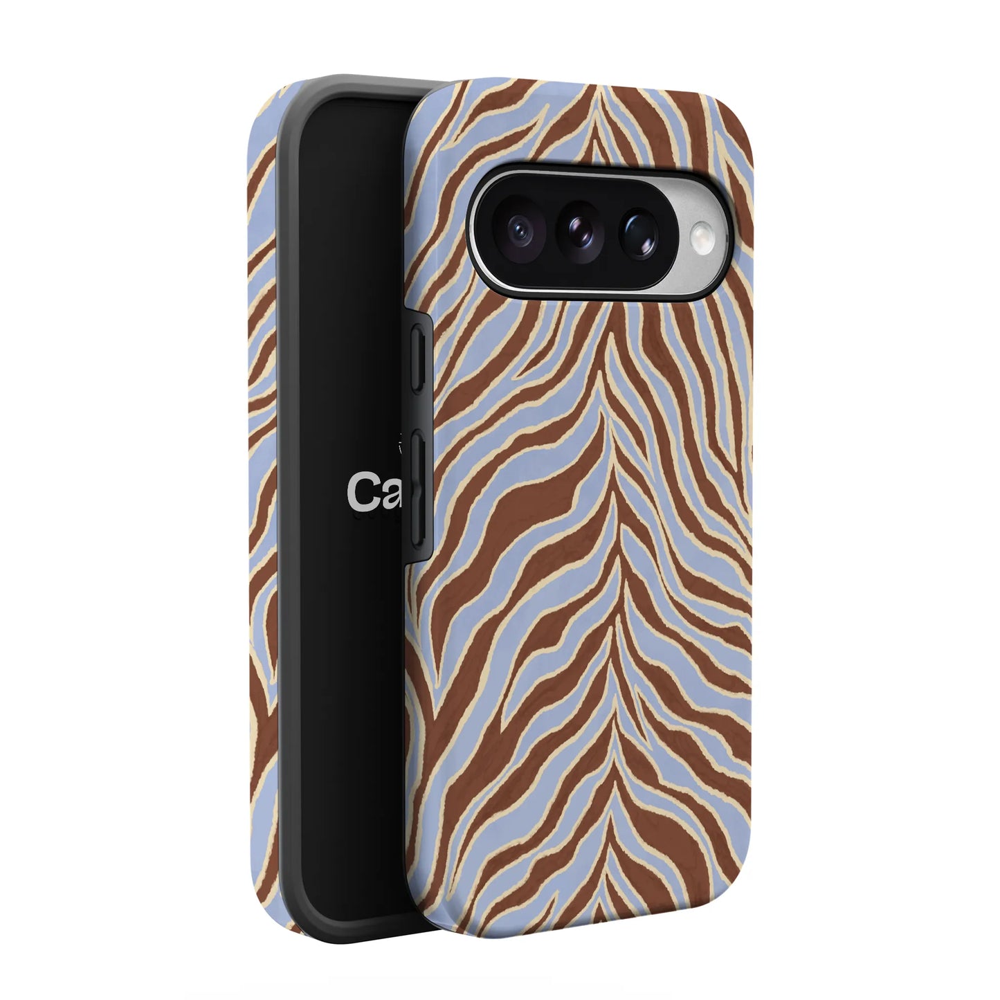 Untamed | Brown & Blue Zebra Case