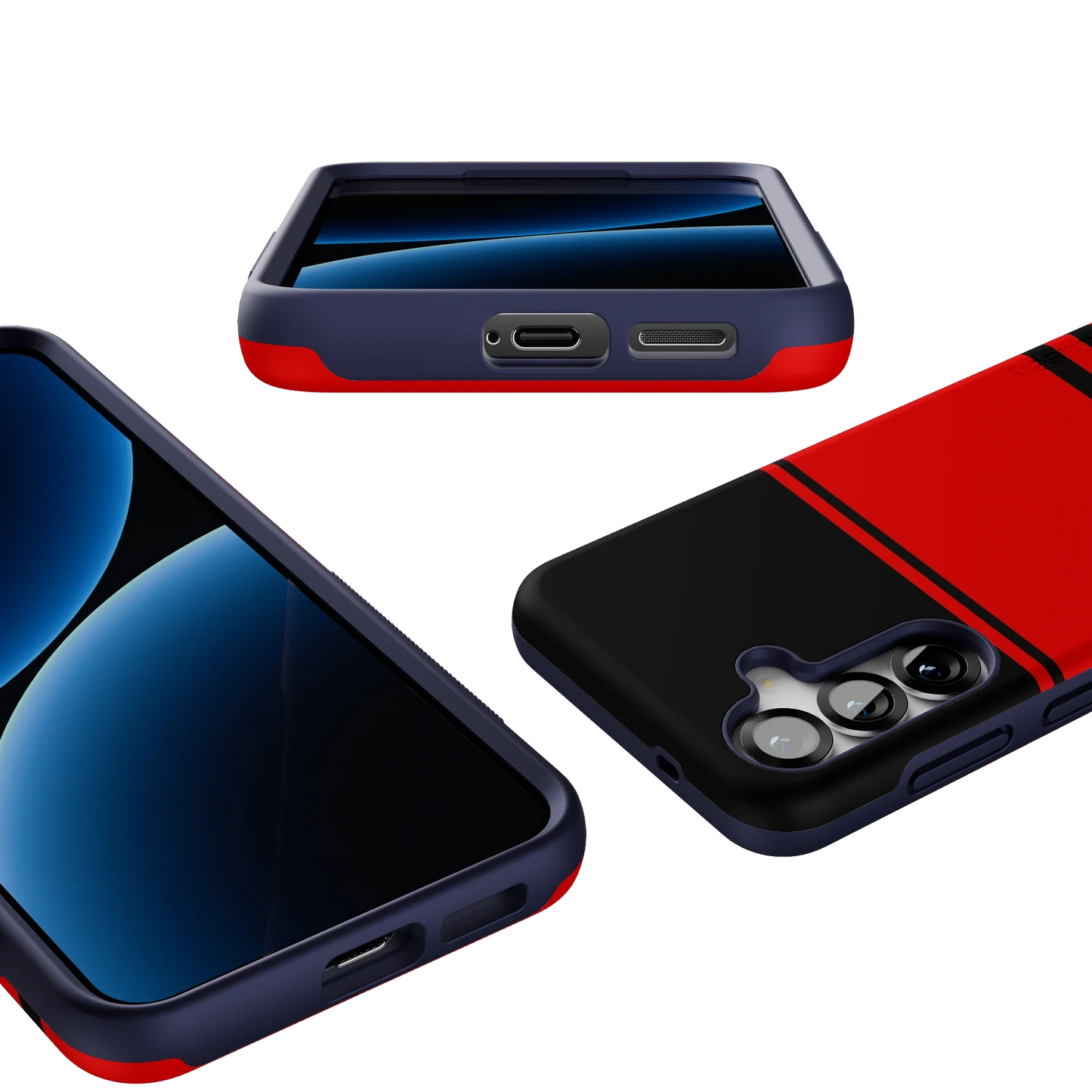 Storm Warning | Black & Red Stripes Case