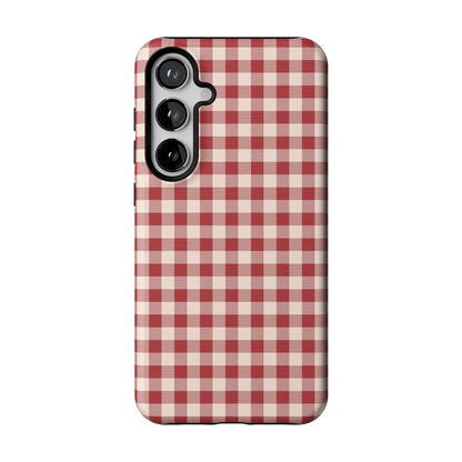 Sweet Jam | Red Gingham Case - Galaxy S24 Plus