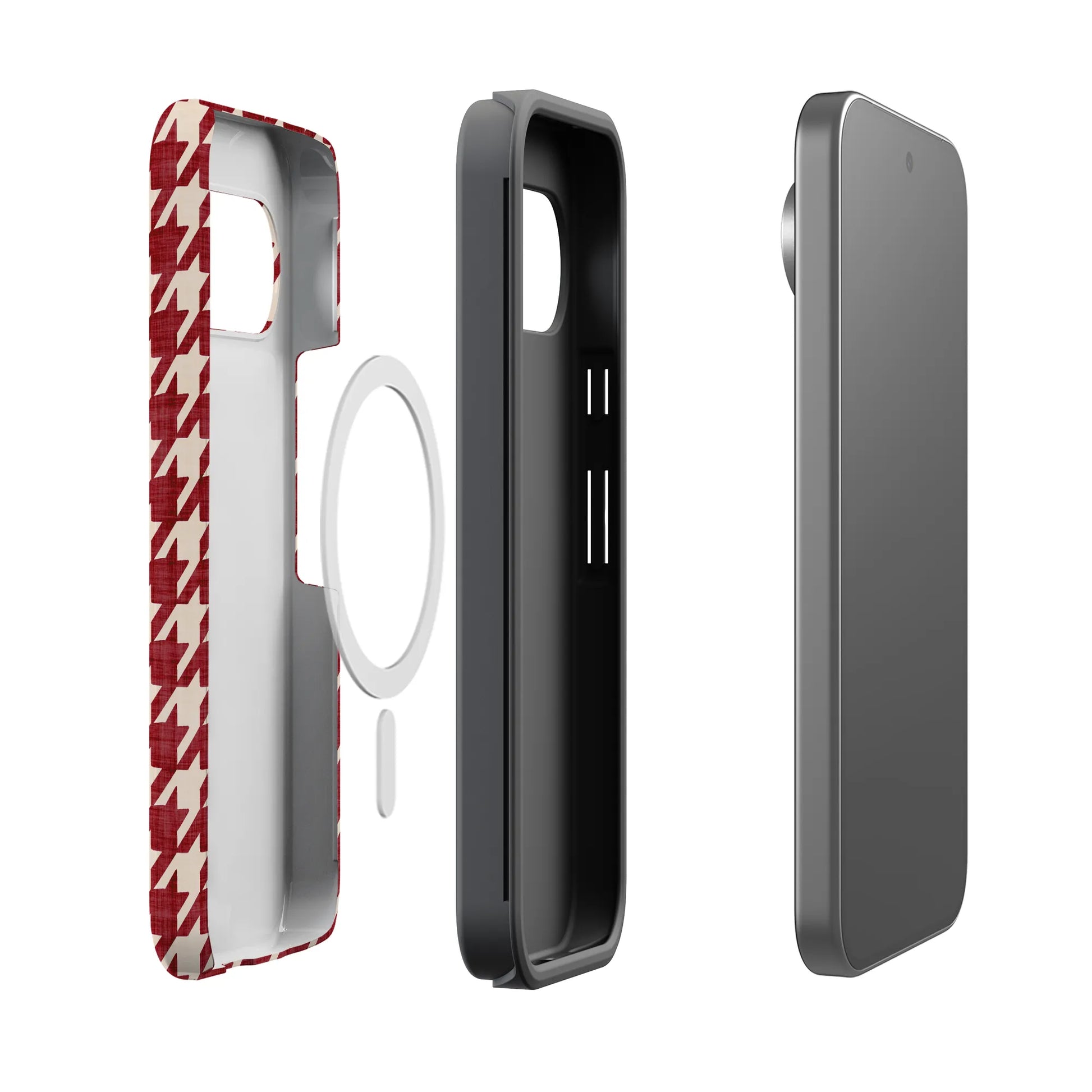 Scarlet Stitch | Red Houndstooth Case