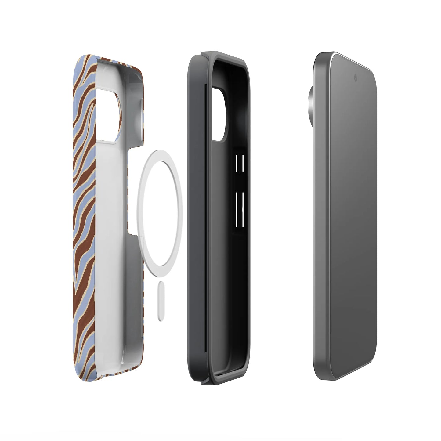 Untamed | Brown & Blue Zebra Case