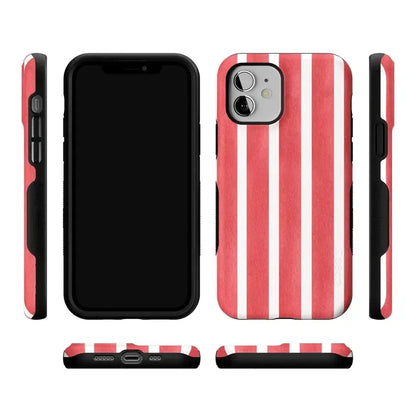 East Coast Summer | Red Stripes Case Phone Case Casetry