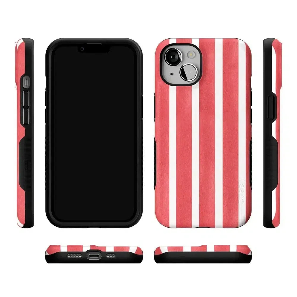 East Coast Summer | Red Stripes Case Phone Case Casetry