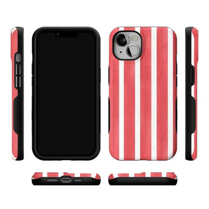 East Coast Summer | Red Stripes Case Phone Case Casetry