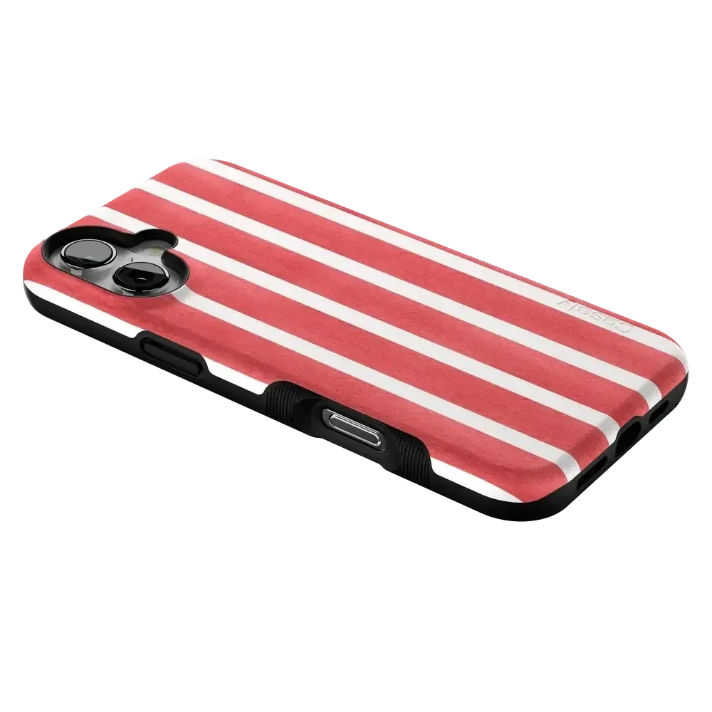 East Coast Summer | Red Stripes Case Phone Case Casetry