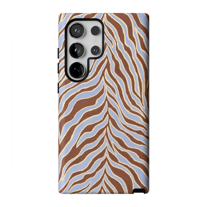 Untamed | Brown & Blue Zebra Case - Galaxy S24 Ultra