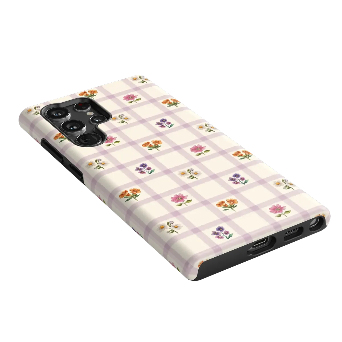 Meadow Check | Floral Gingham Case