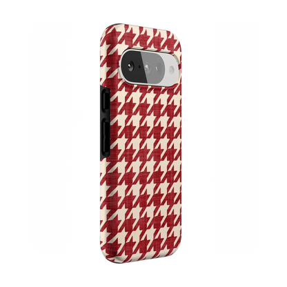 Scarlet Stitch | Red Houndstooth Case