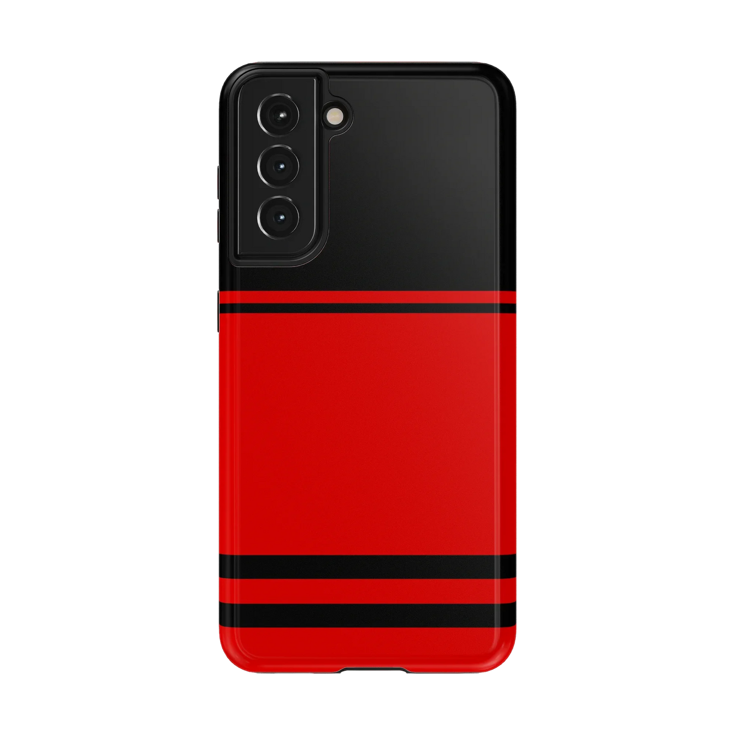 Go Canes | Black & Red Striped Case - Galaxy S21