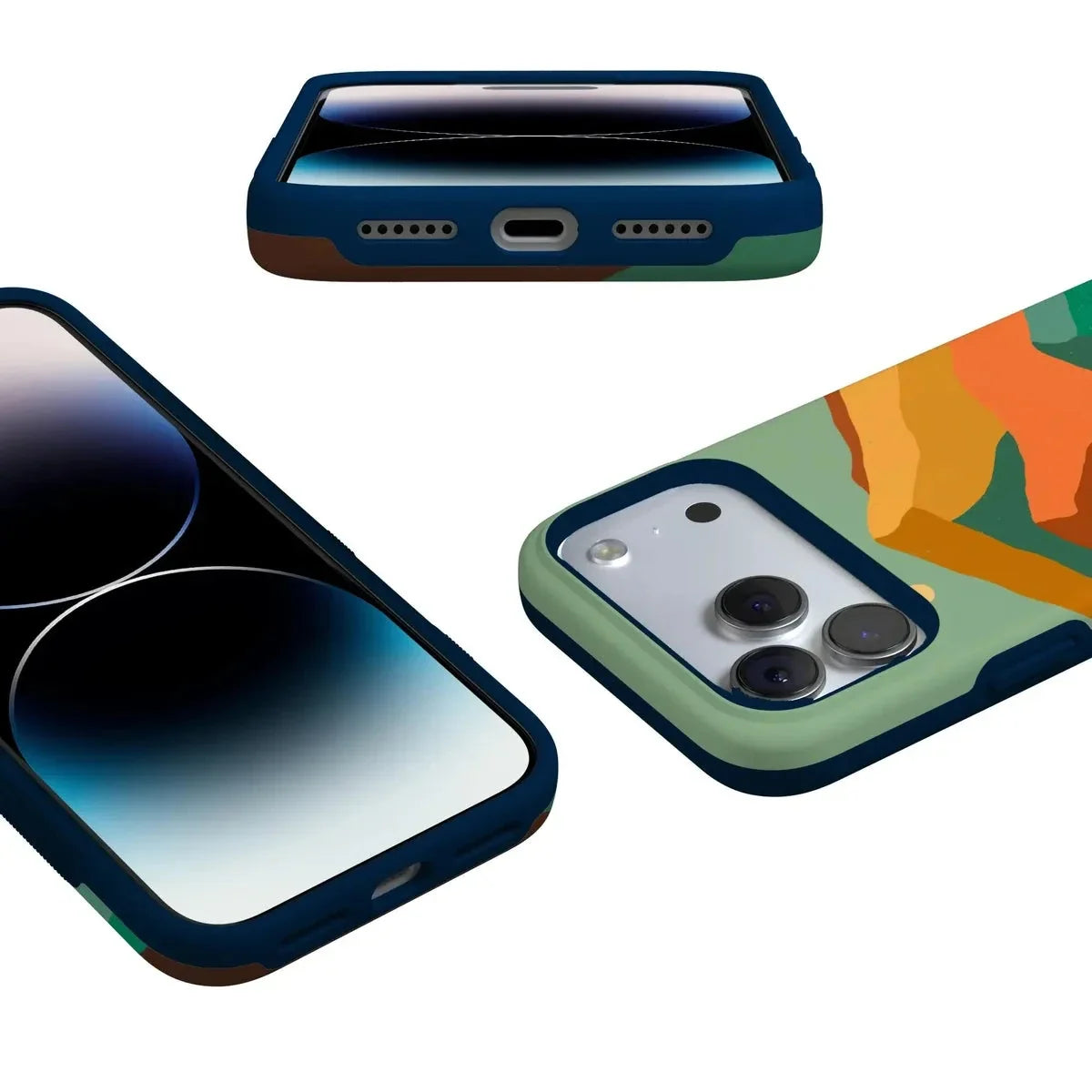 Endless Peaks | Colorblock Mountain Case iPhone Case get.casely