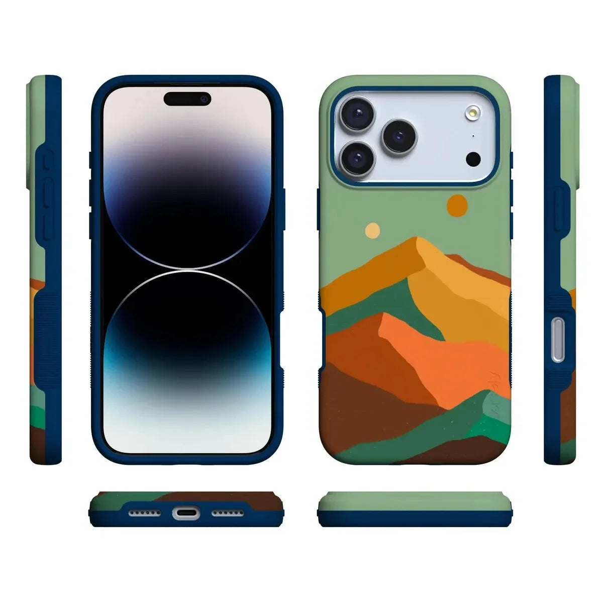 Endless Peaks | Colorblock Mountain Case iPhone Case get.casely