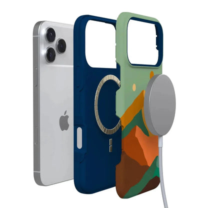 Endless Peaks | Colorblock Mountain Case iPhone Case get.casely