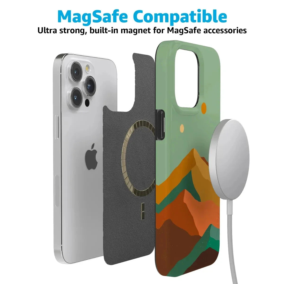 Endless Peaks | Colorblock Mountain Case iPhone Case get.casely