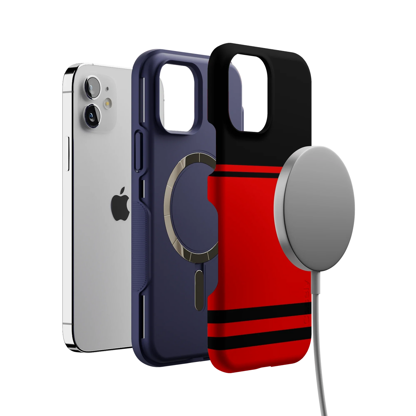 Storm Warning | Black & Red Stripes Case