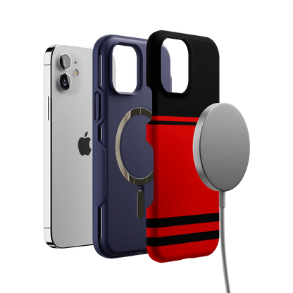 Storm Warning | Black & Red Stripes Case