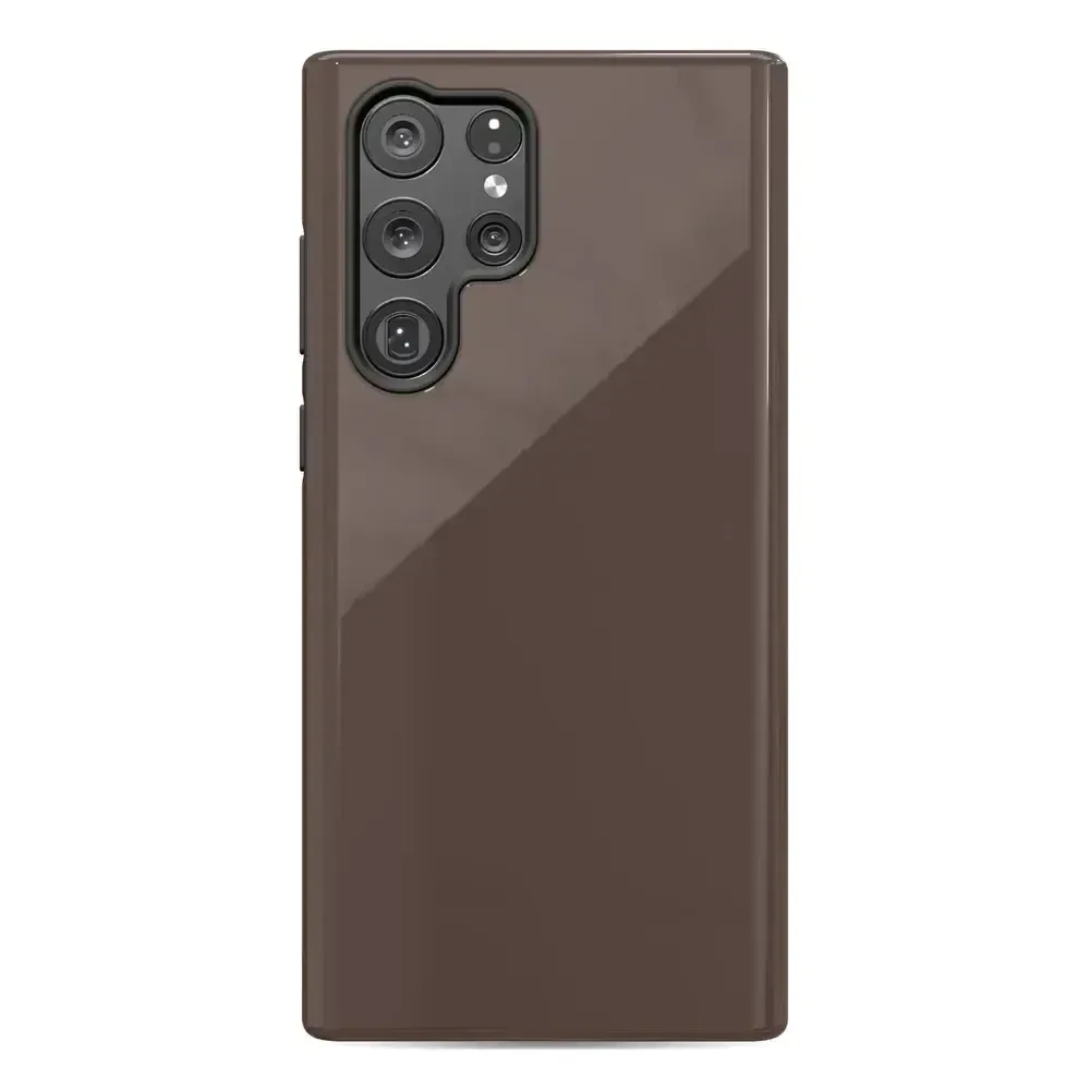 Espresso Brown | The Boyfriend Collection Phone Case get.casely Essential Galaxy S22 Ultra
