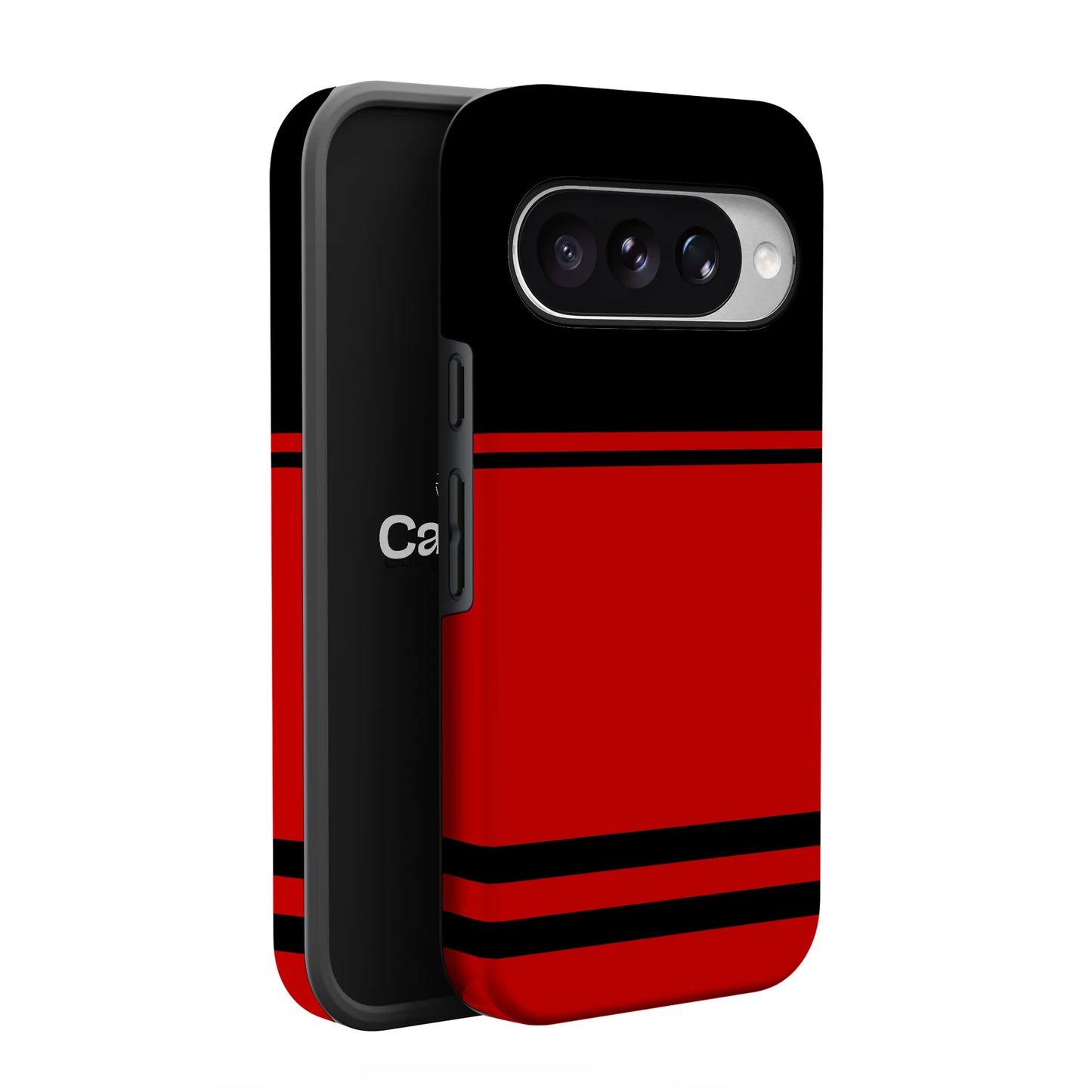 Storm Warning | Black & Red Stripes Case
