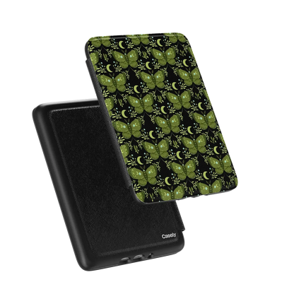 Mystic Moths | Green Twilight Kindle Case