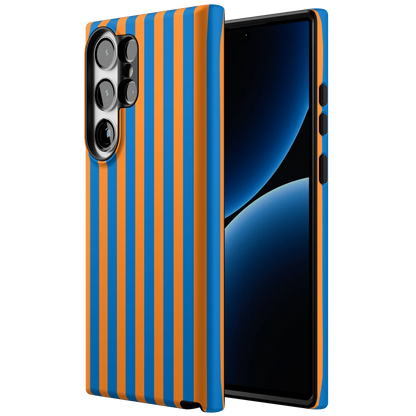 Go New York | Blue & Orange Stripes Case