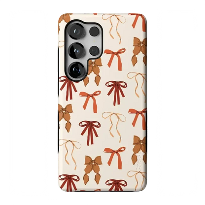 Fall Girlie | Pumpkin Spice Bows Case Phone Case get.casely Bold Flex + MagSafe® Galaxy S26 Ultra