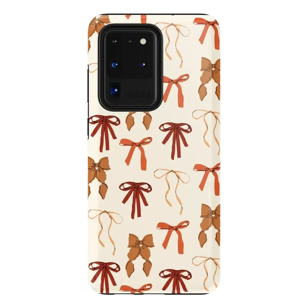 Fall Girlie | Pumpkin Spice Bows Case Phone Case get.casely Essential Galaxy S20 Ultra
