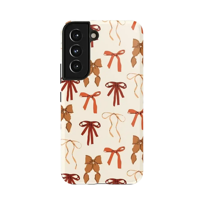 Fall Girlie | Pumpkin Spice Bows Case Phone Case get.casely Essential Galaxy S22