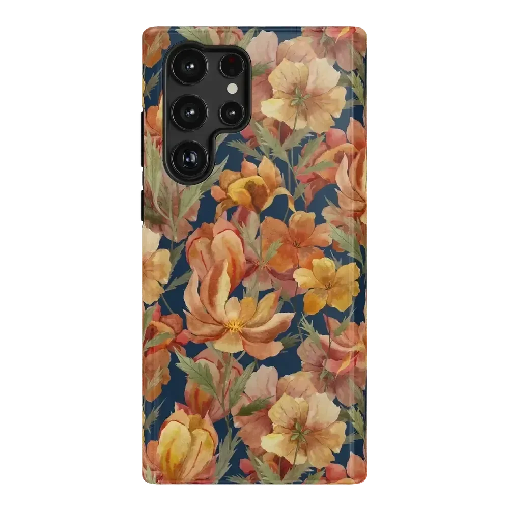 Fallen Gold | Antique Floral Case Phone Case get.casely Essential Galaxy S22 Ultra