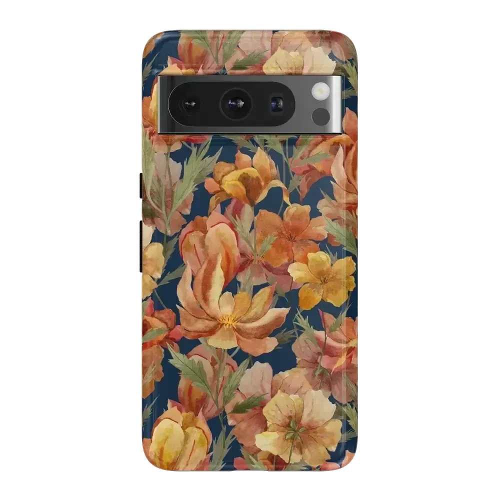 Fallen Gold | Antique Floral Case Phone Case get.casely Essential Google Pixel 8 Pro