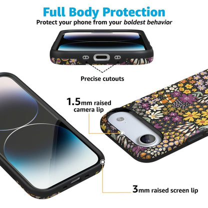 Falling for You | Plum Floral Case iPhone Case get.casely