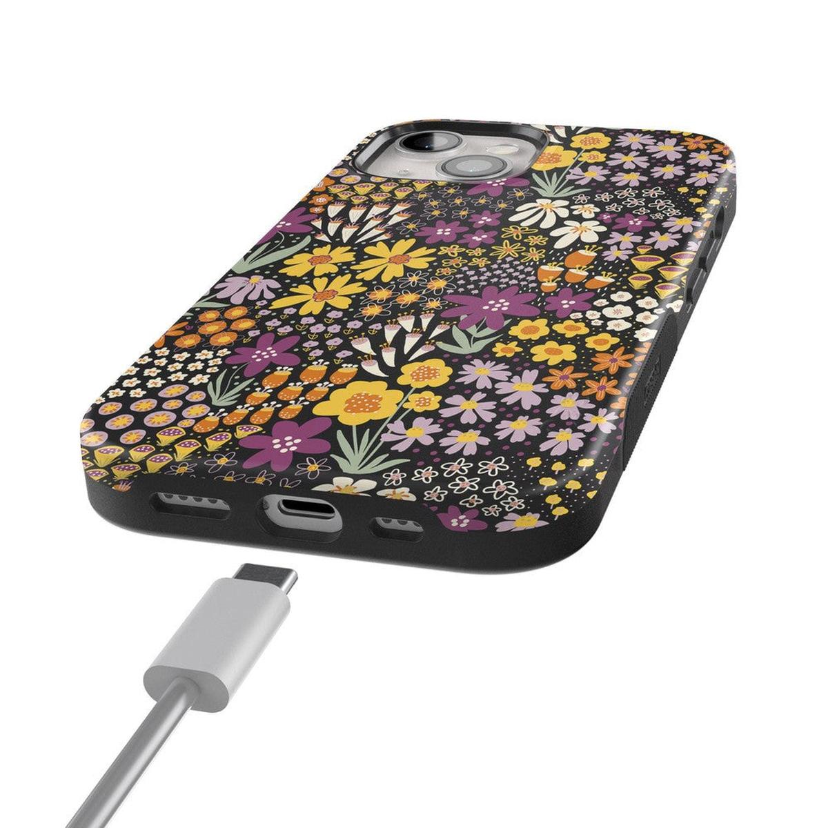 Falling for You | Plum Floral Case iPhone Case get.casely