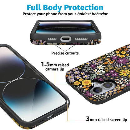 Falling for You | Plum Floral Case iPhone Case get.casely
